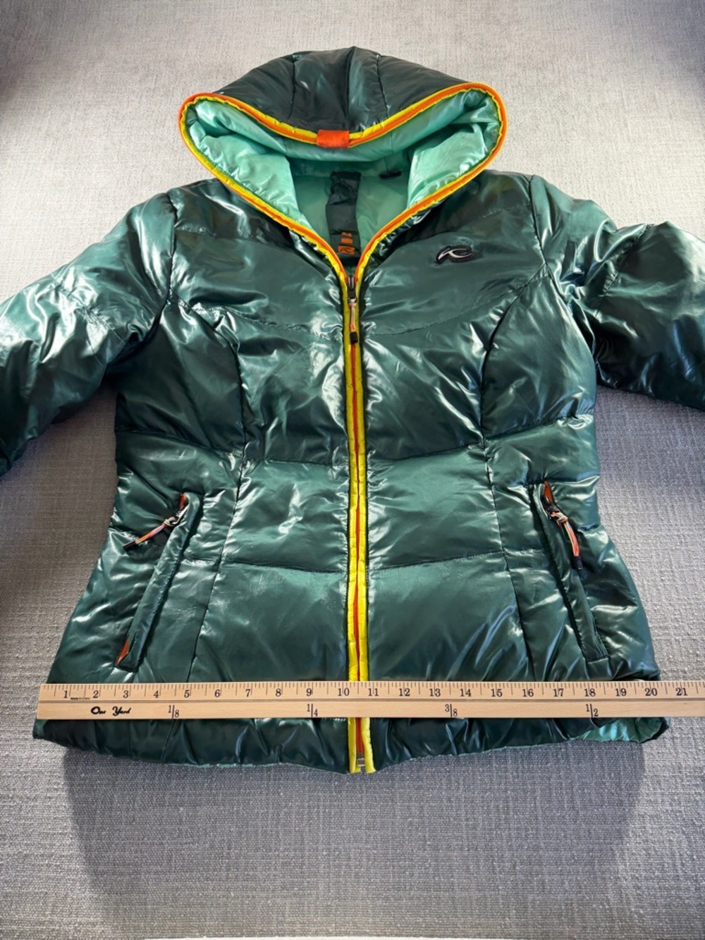 KJUS "Nahla" down filled shiny luxury goose down reversible puffer ski jacket XL - Picture 7 of 14
